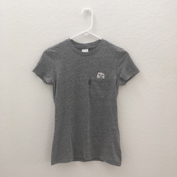 rip n dip Tops - ripndip middle finger cat tee